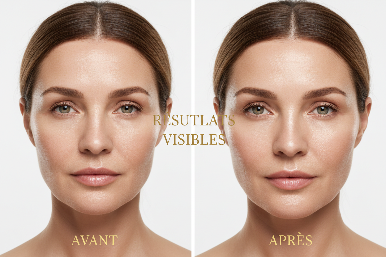 Résultats avant/après Pack Hydratation